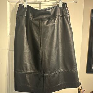 St. John - leather Skirt - like new